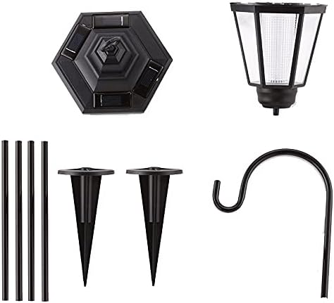 Solar Shepherd's Crook Garden Lanterns | Set of 2
