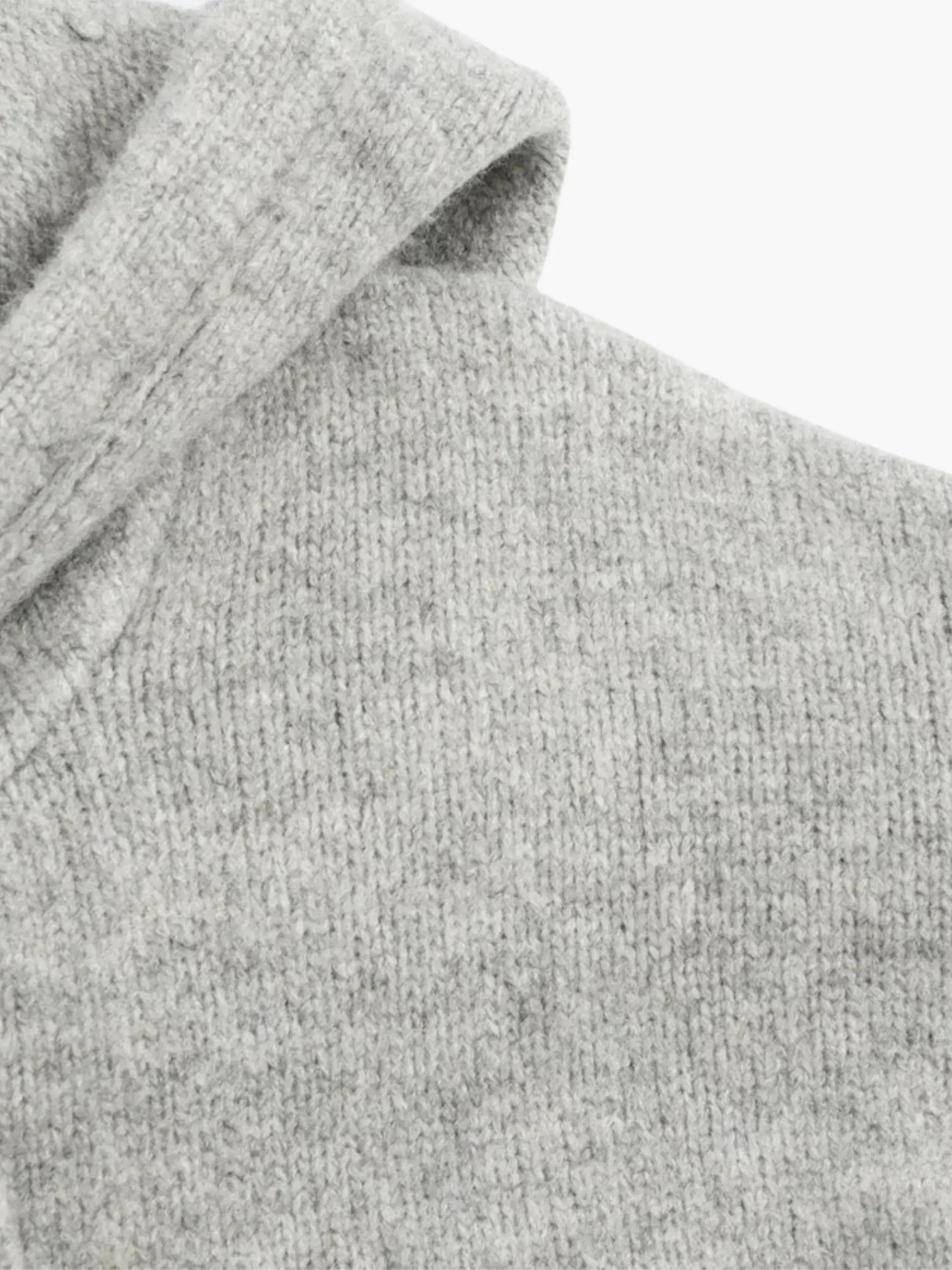 Zippered Hoodie Cardigan