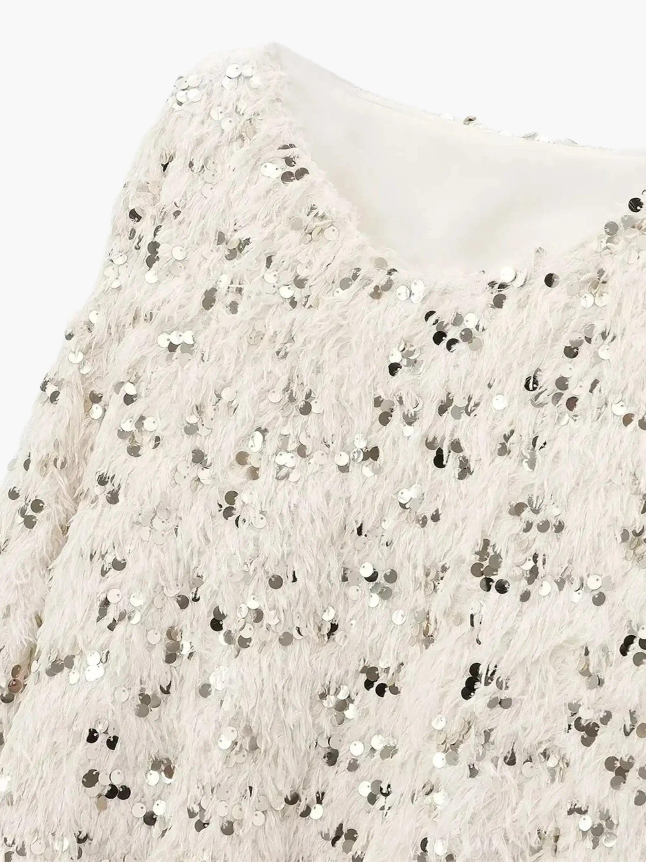 Glam Glitter Knit Sweater for Women