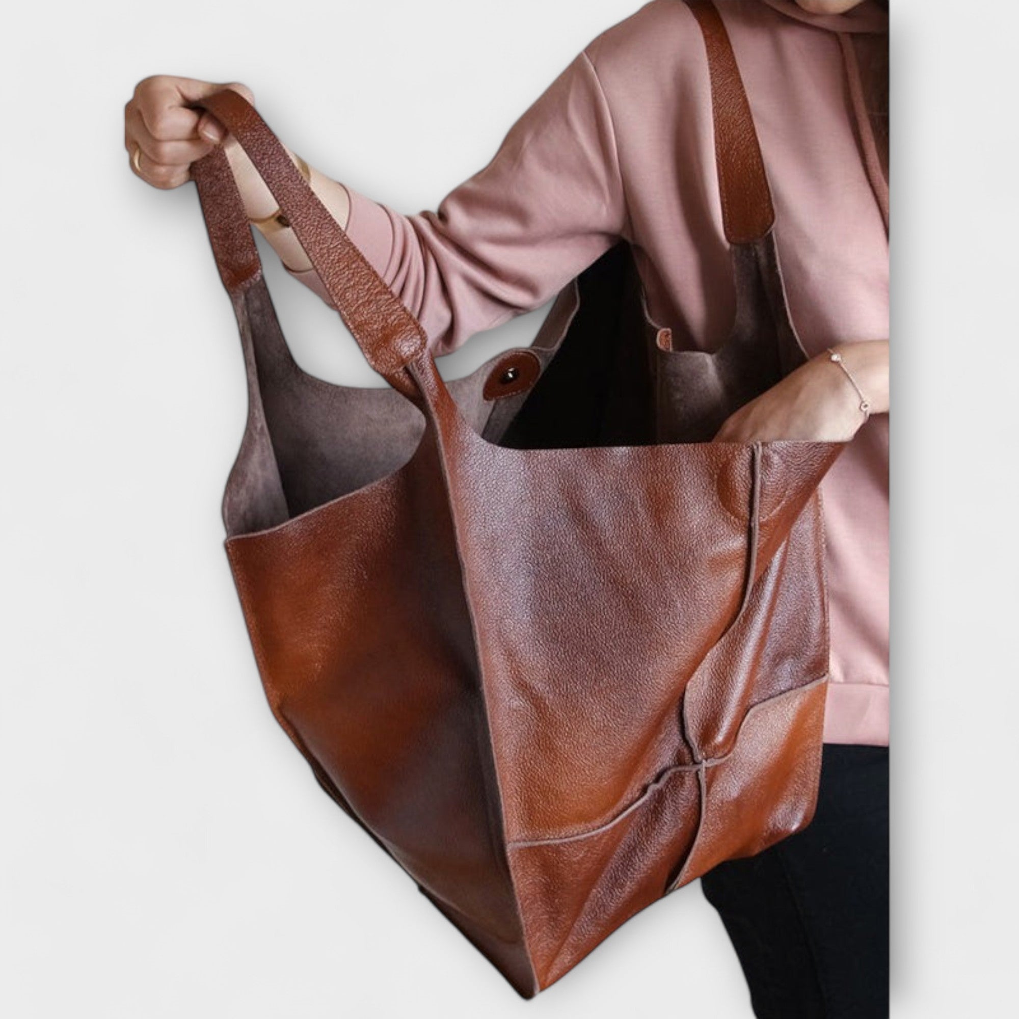 Aurora - Vegan Leather Tote Bag - Sustainable Handbag for Work & Travel