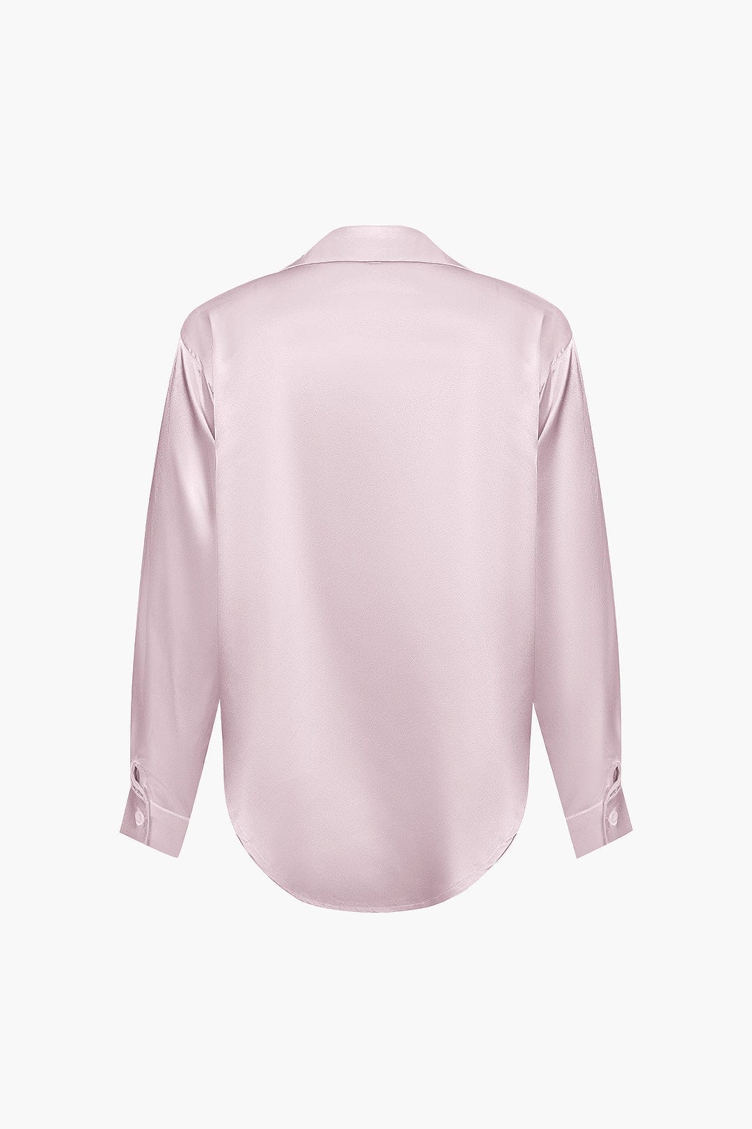 Elegant Long-Sleeve Satin Blouse