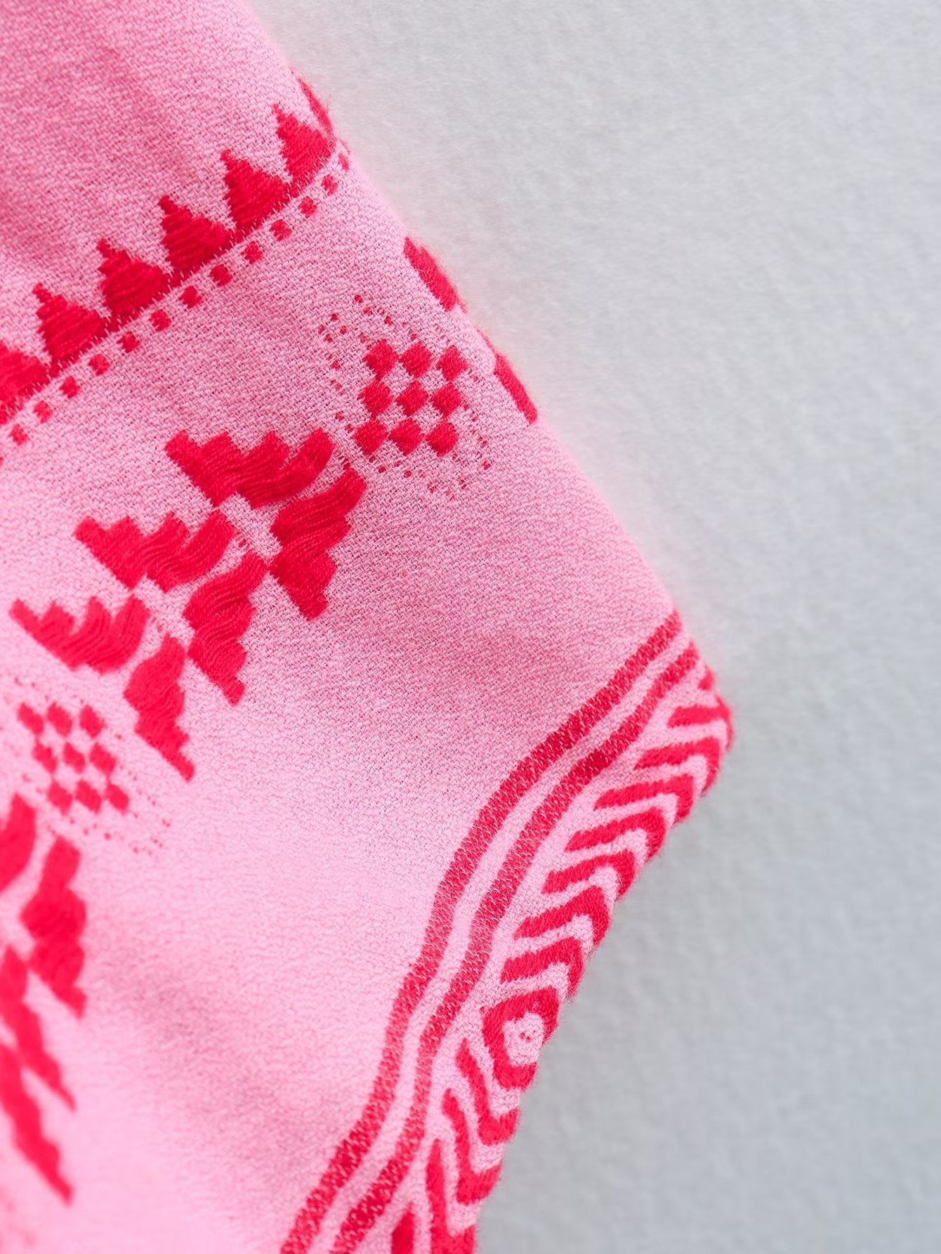 Ethno Pattern Maxi Dress with Straps and Slit