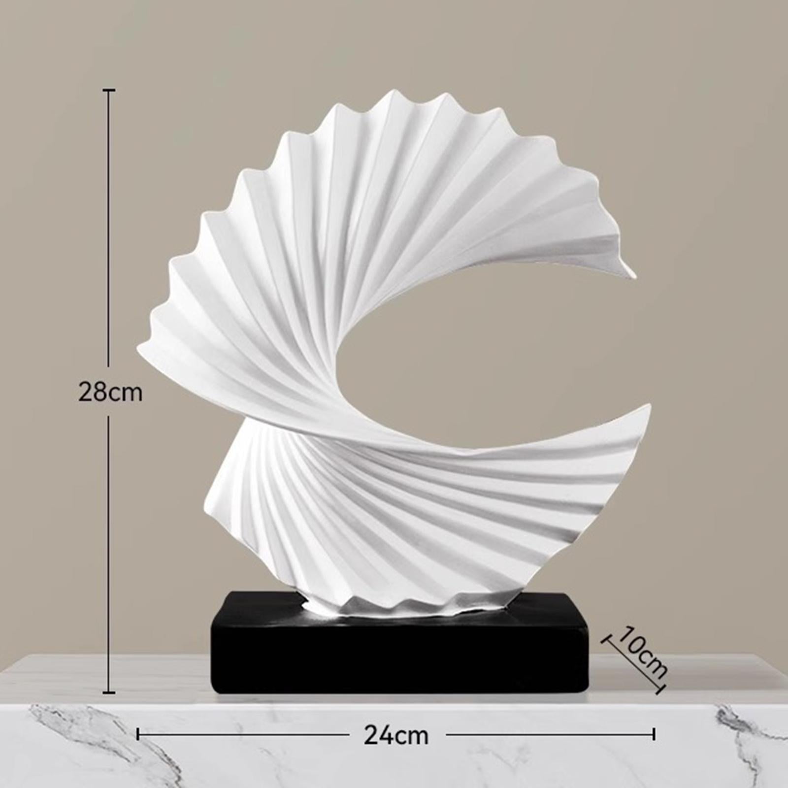 Ocean Wave Abstract Resin Sculpture