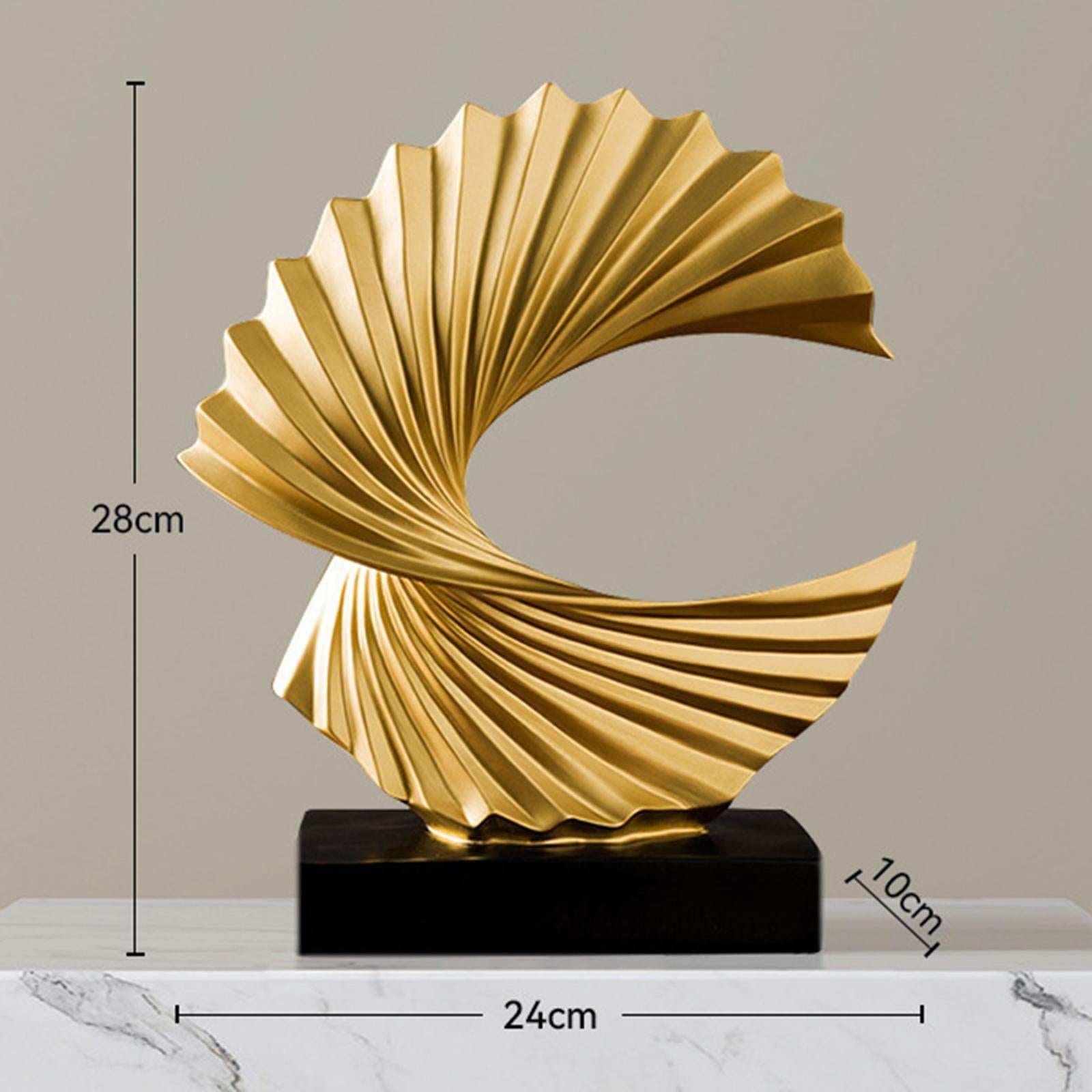 Ocean Wave Abstract Resin Sculpture