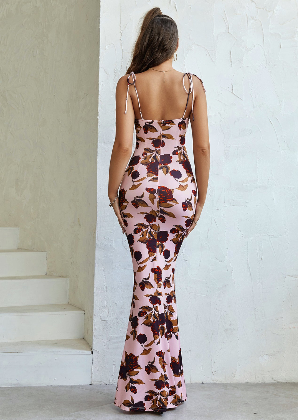 Floral Maxi Dress with Bow Details – Summer Essential