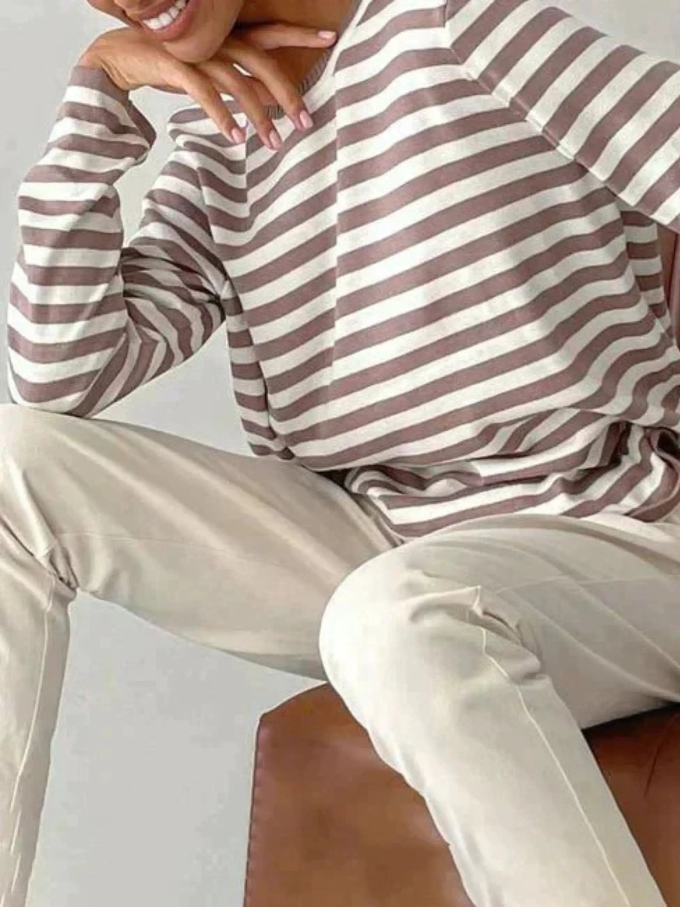 Striped Knit Sweater