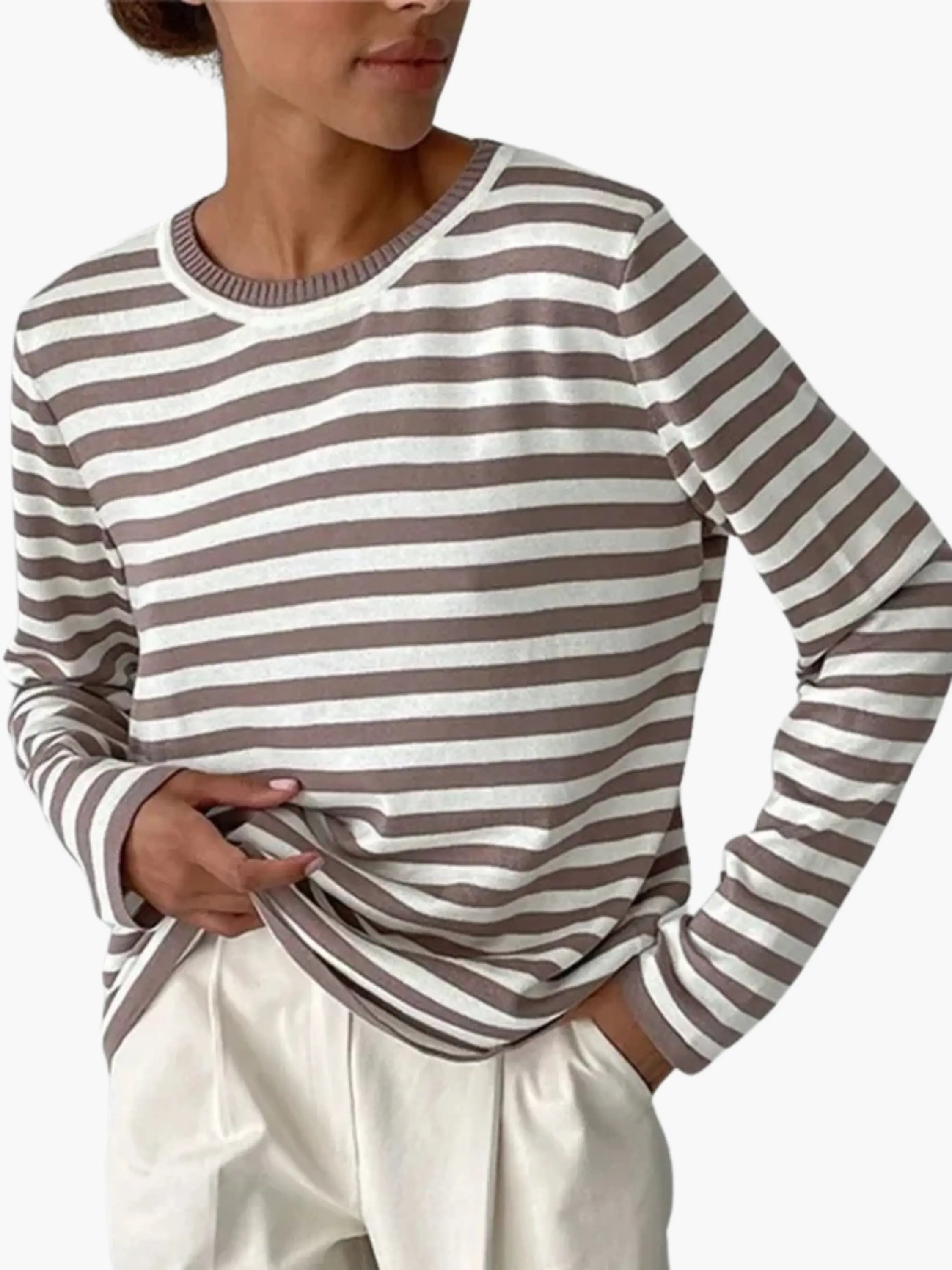 Striped Knit Sweater