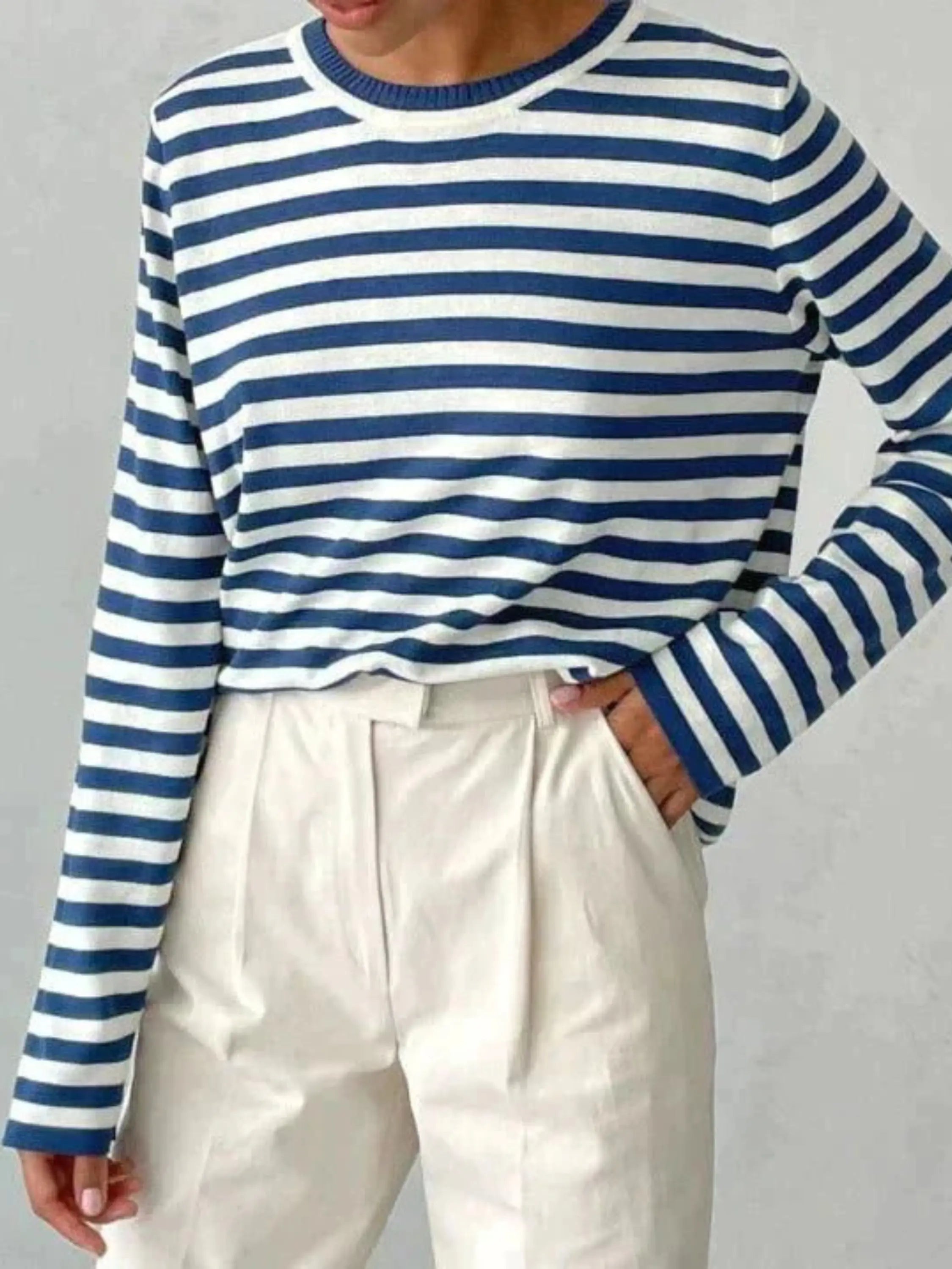 Striped Knit Sweater