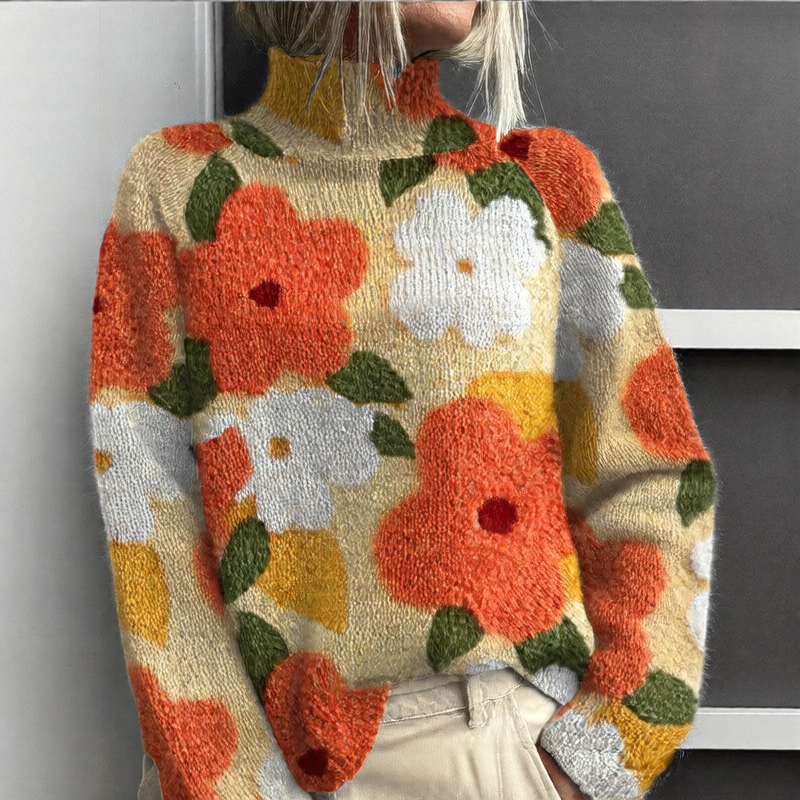 Cape Cardigan - Elegant Draped Knit Sweater