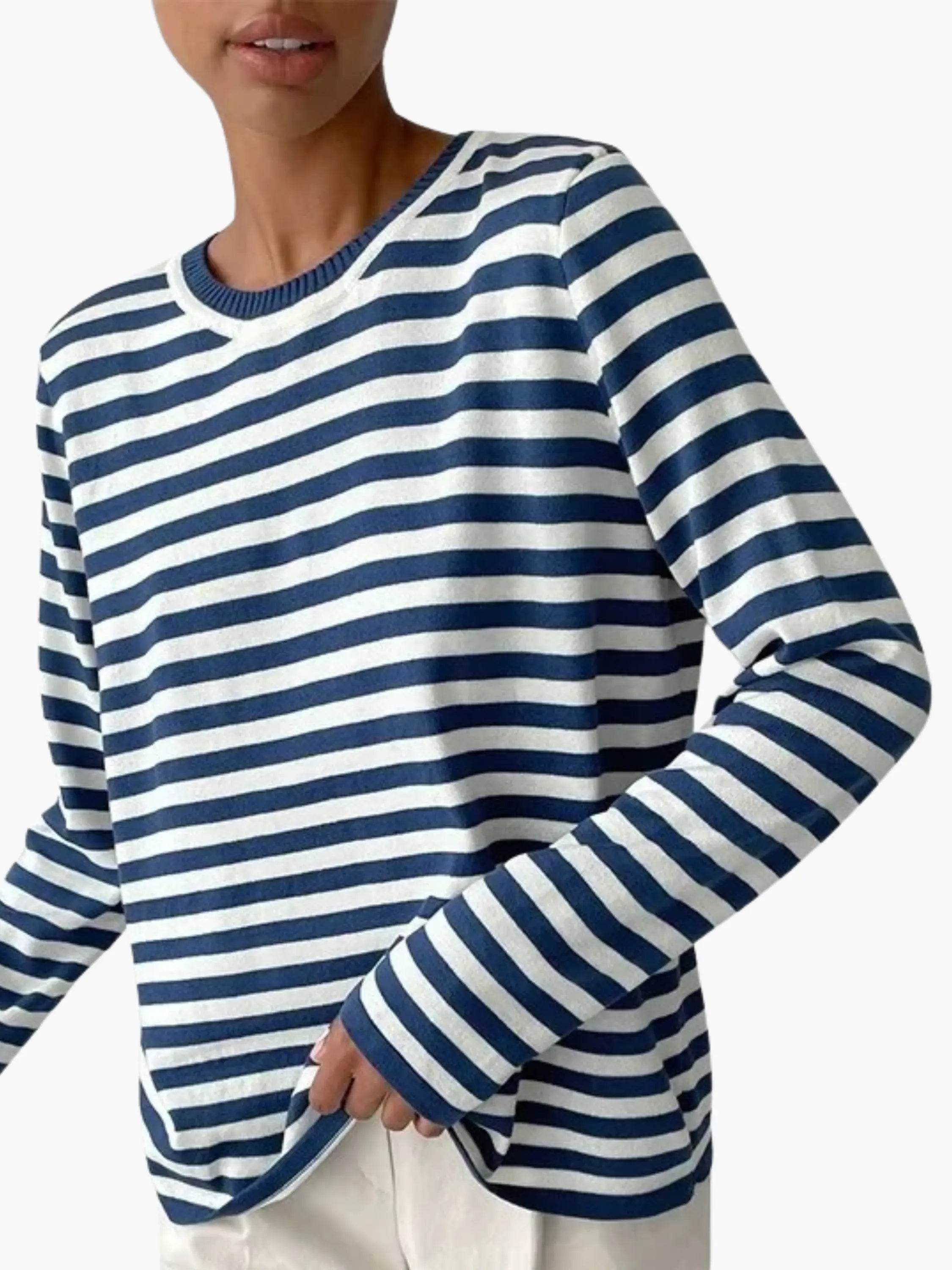 Striped Knit Sweater