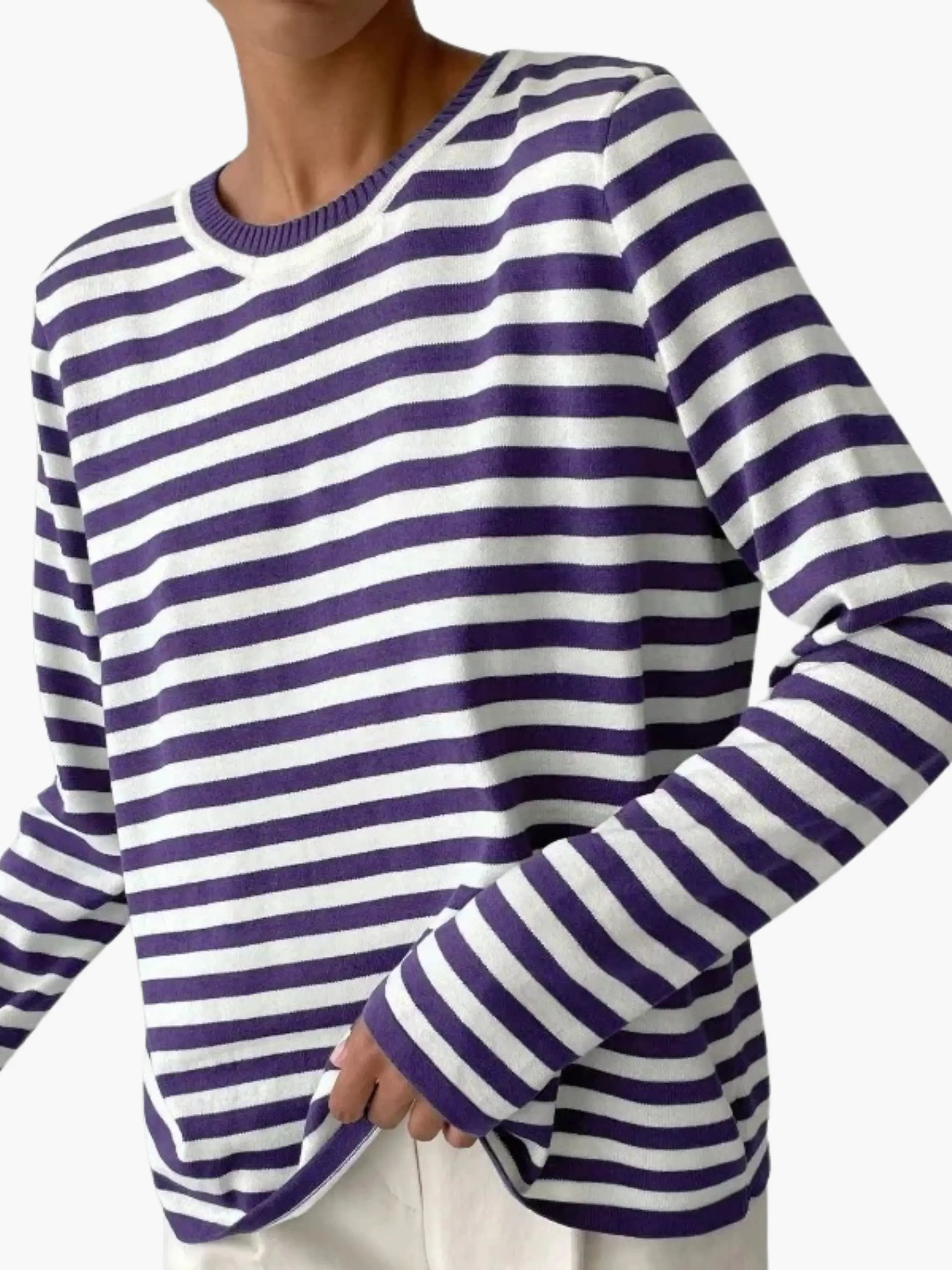 Striped Knit Sweater