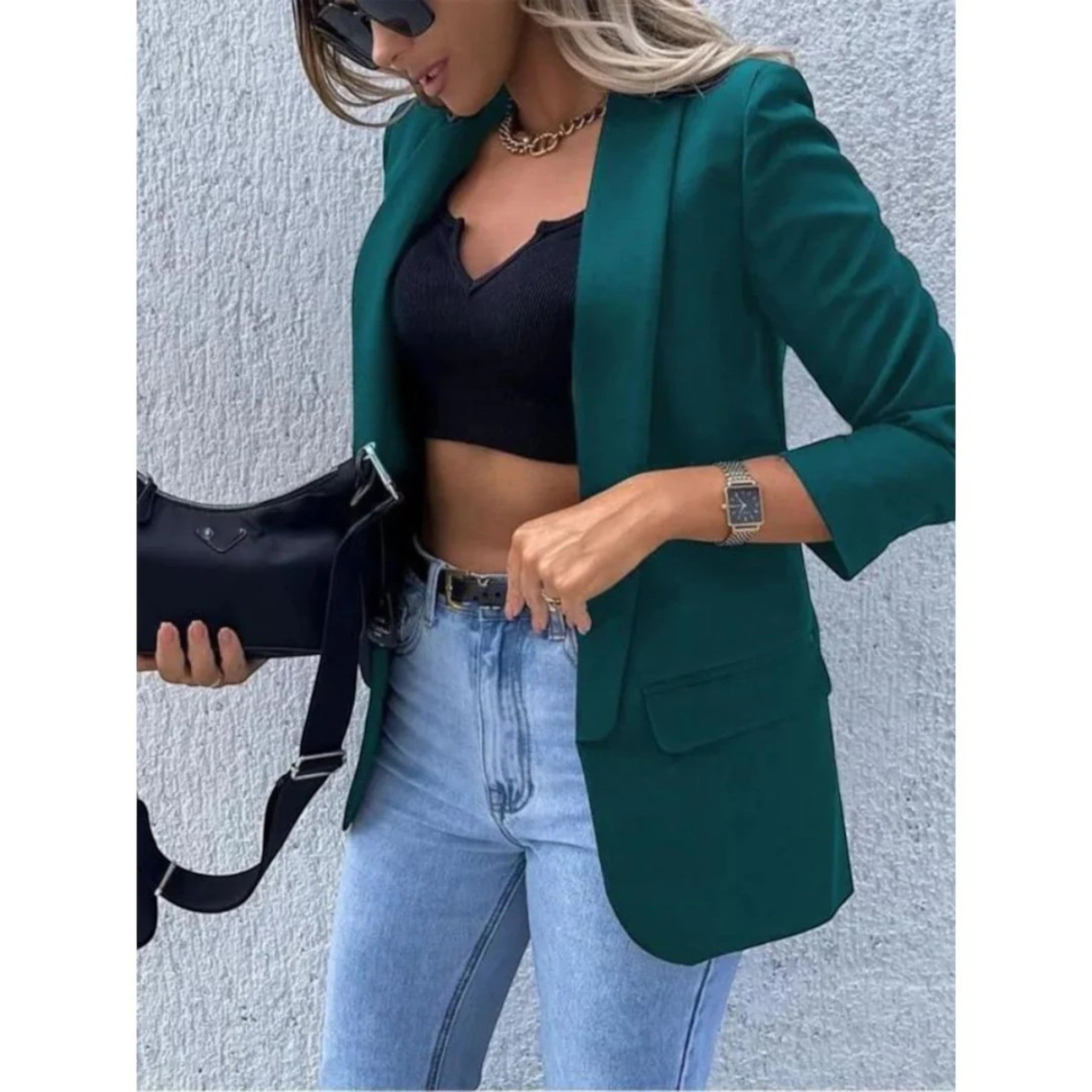 Open Front Women's Blazer