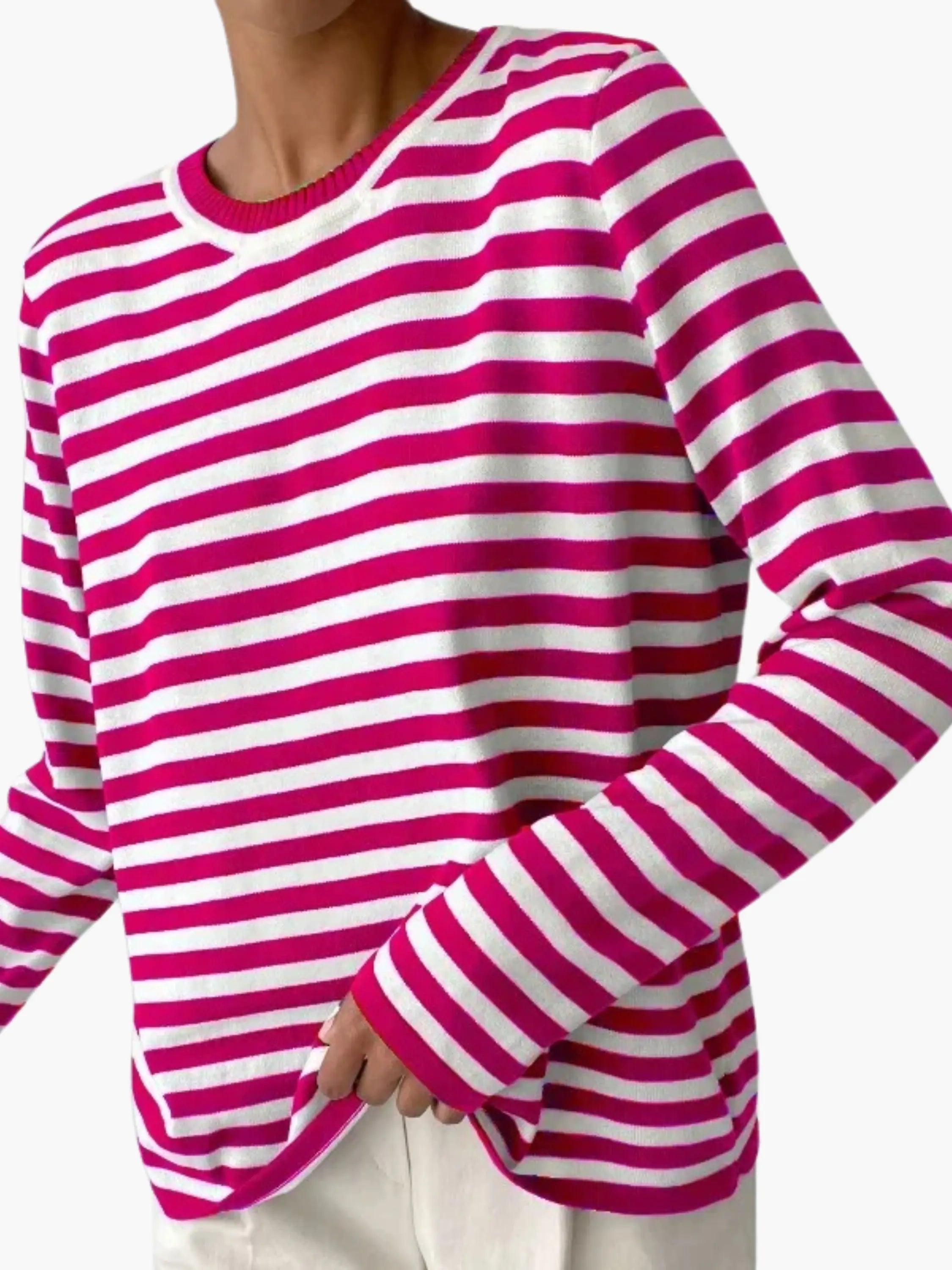 Striped Knit Sweater