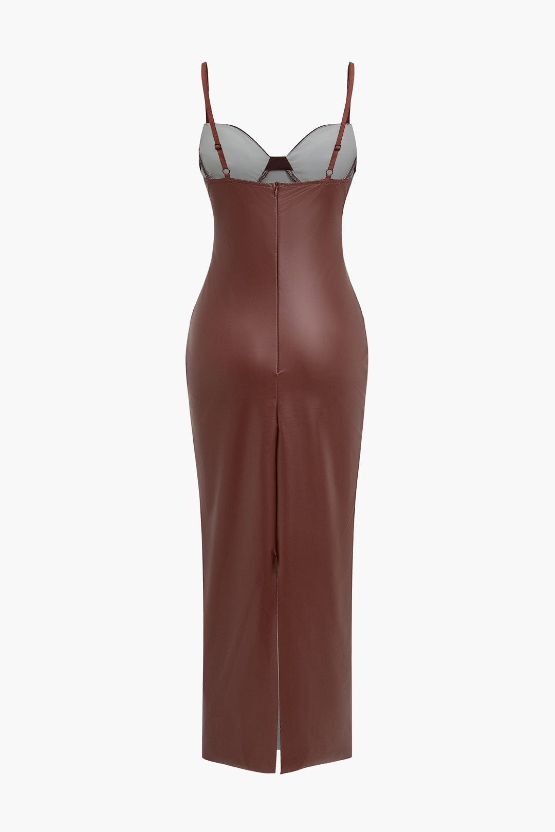 Seductive Leather Maxi Dress – Sexy & Elegant