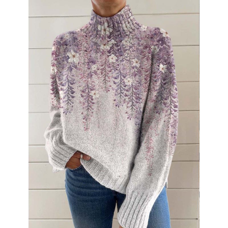 Cape Cardigan - Elegant Draped Knit Sweater