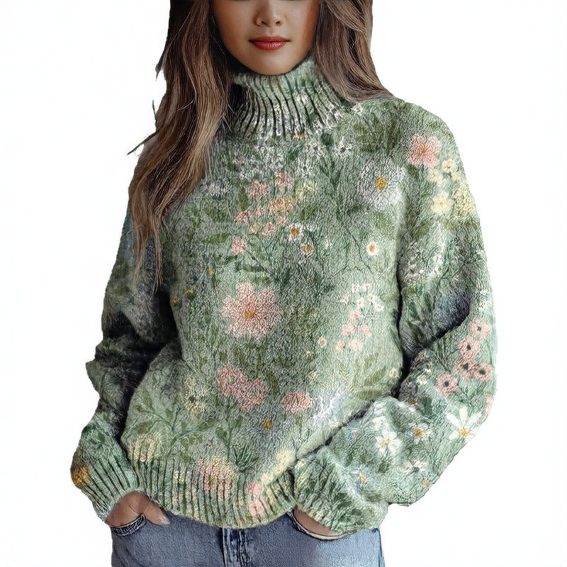 Cape Cardigan - Elegant Draped Knit Sweater