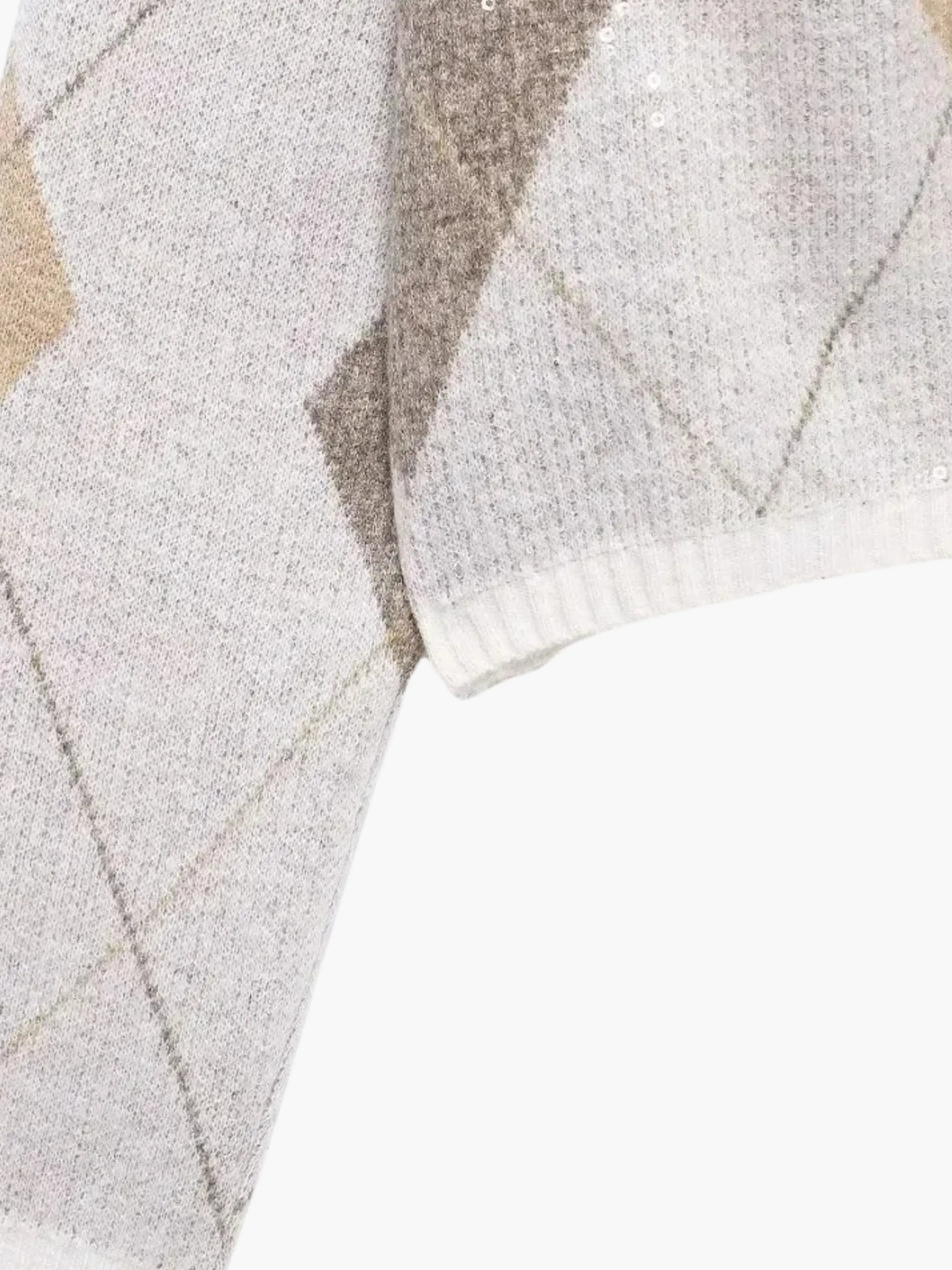 Argyle Pattern Cardigan