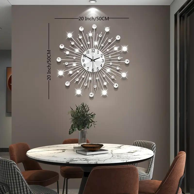 Large Pendulum Wall Clock - Modern Giant Battery Operated Clock