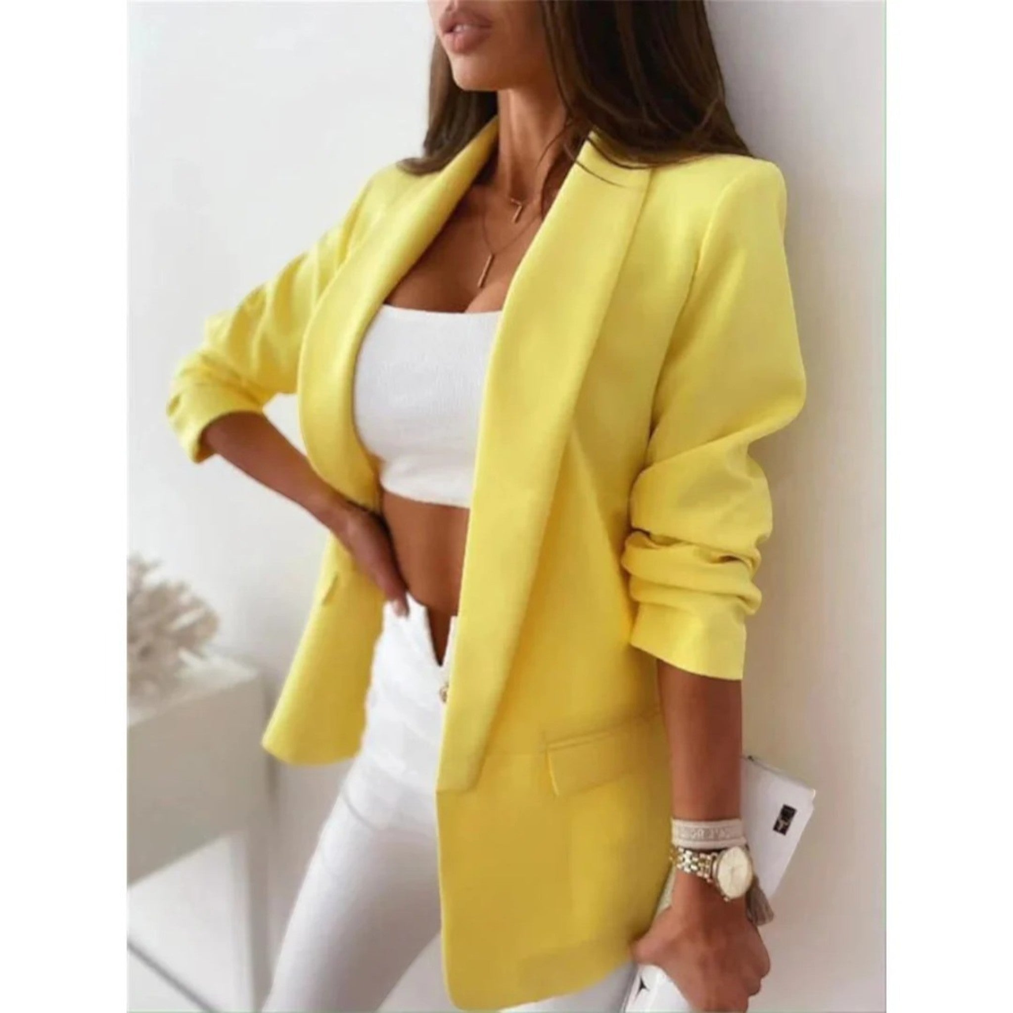 Open Front Women's Blazer