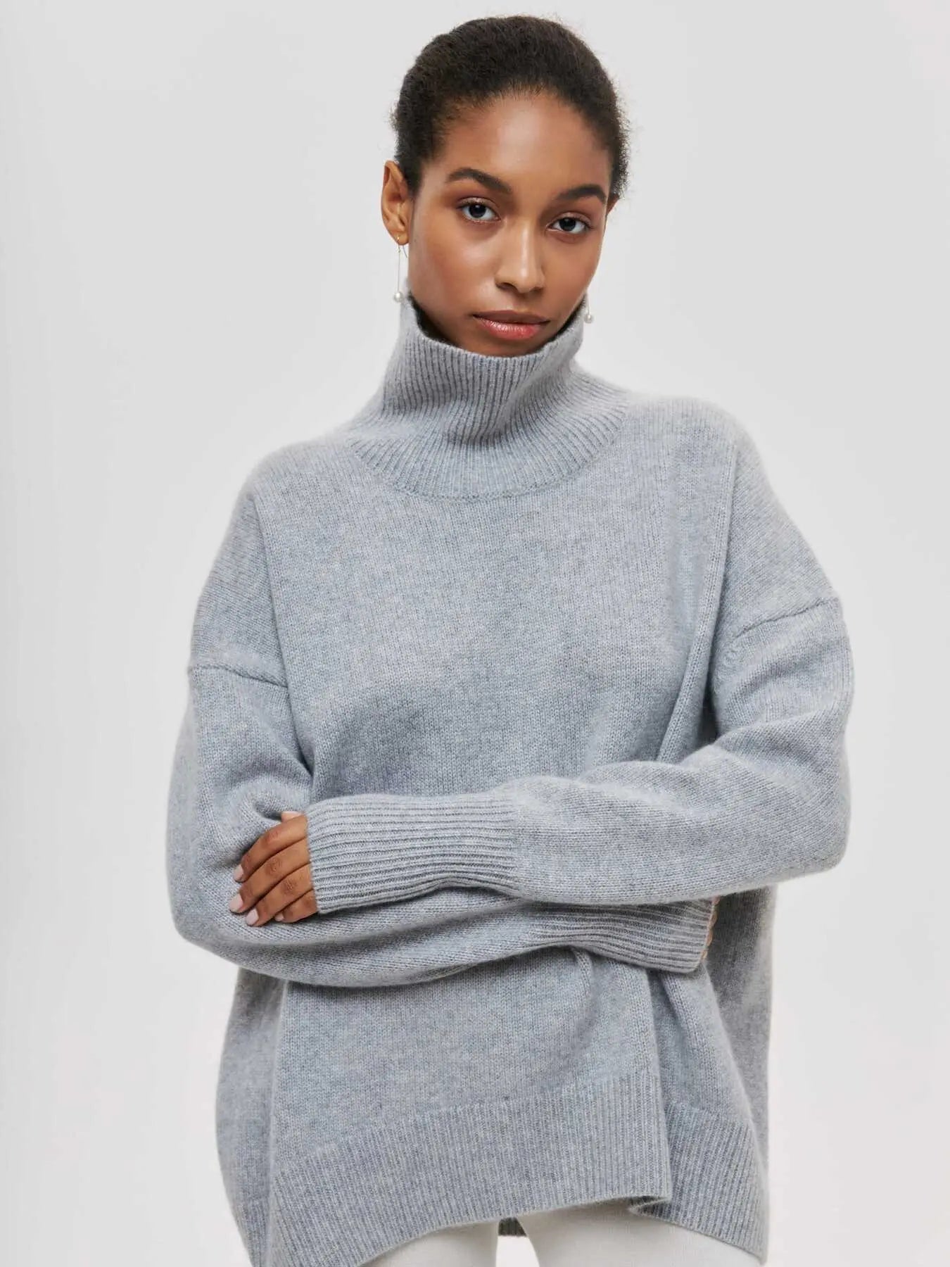 Knitted Long Neck Sweater
