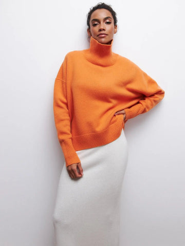 Knitted Long Neck Sweater