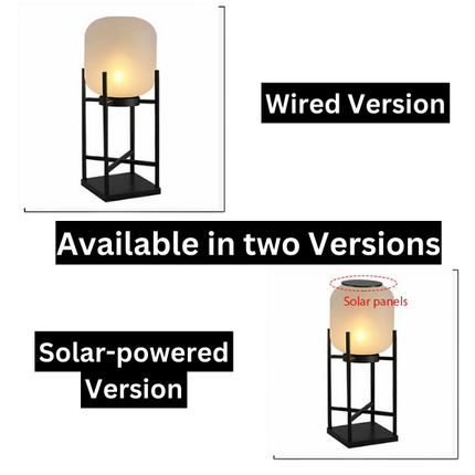 Solar floor lamp lantern for outdoors