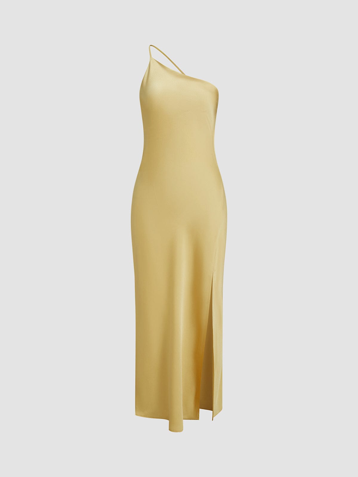 Elegant Backless Satin Dress for Weddings and Parties