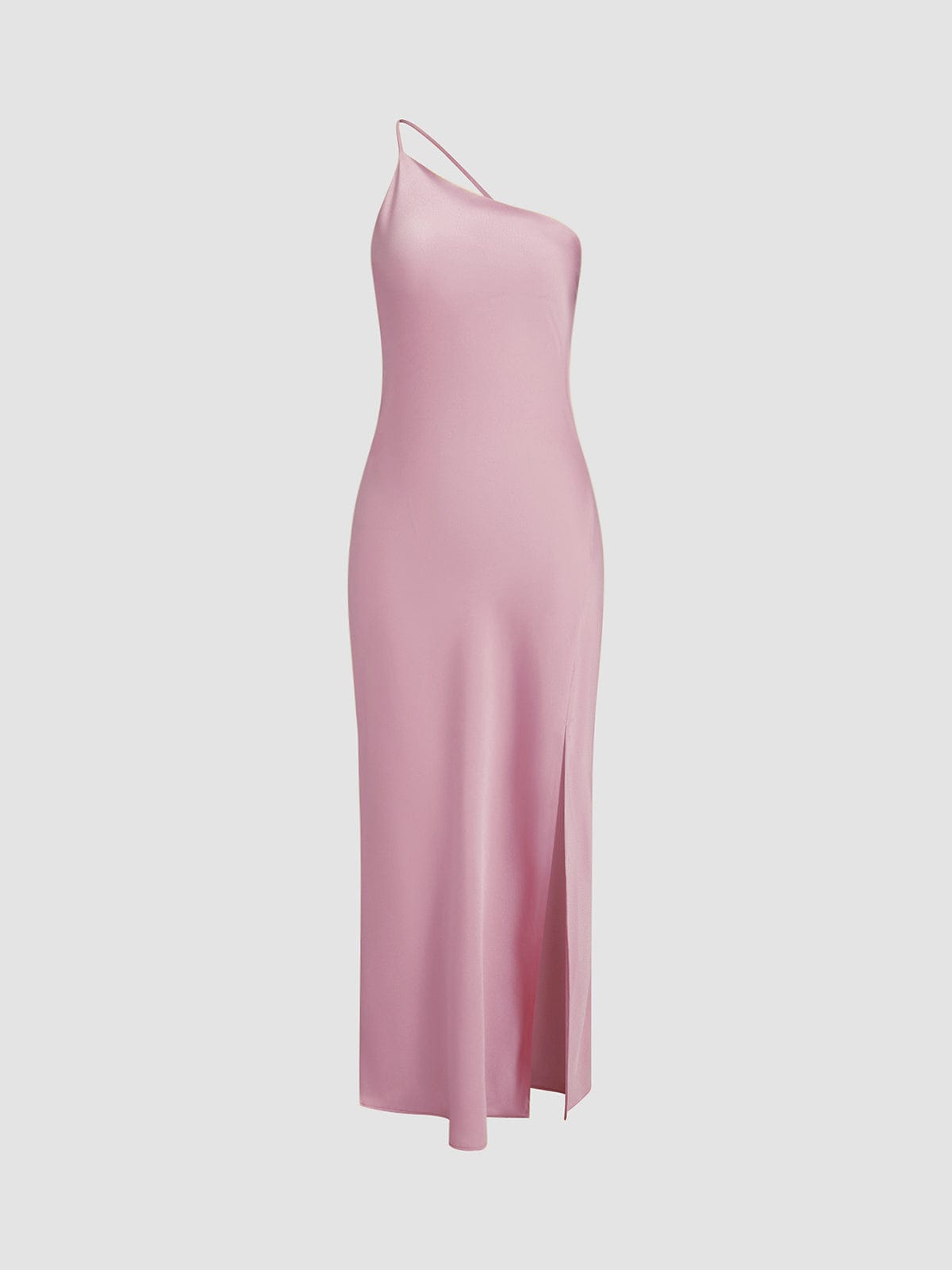 Elegant Backless Satin Dress for Weddings and Parties