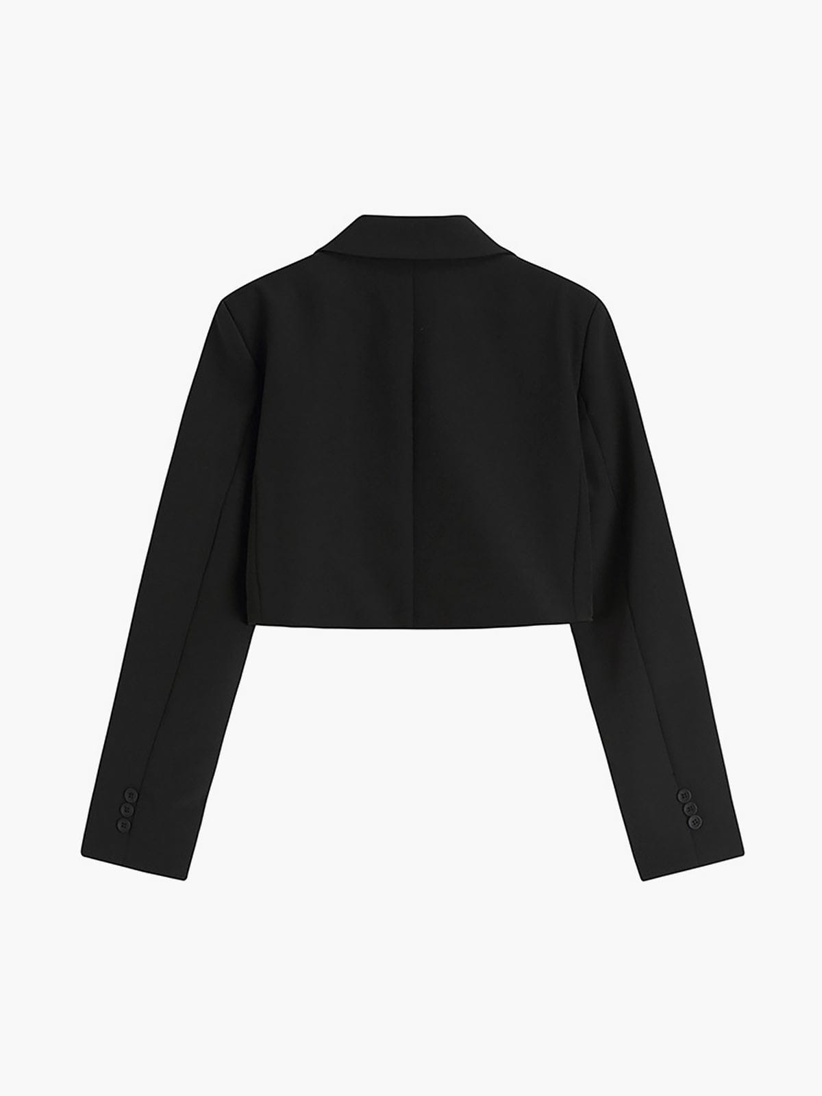 Trendy Black Cropped Blazer for Women