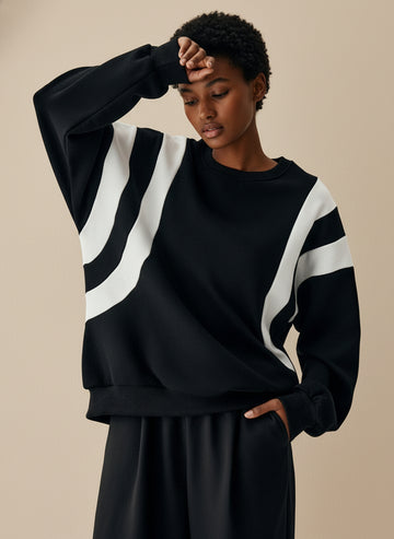 Side Stripe Sweater