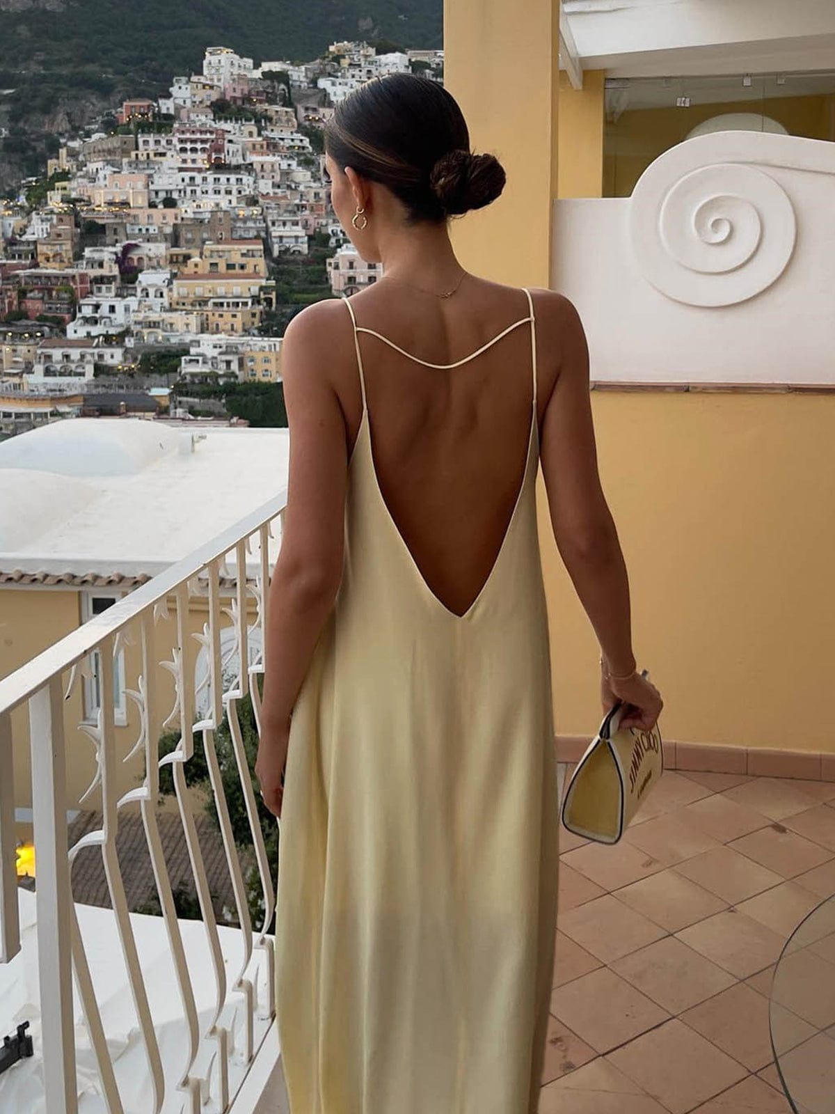 Luxury Slipdress with Deep Back Cutout – Elegant Evening Wear