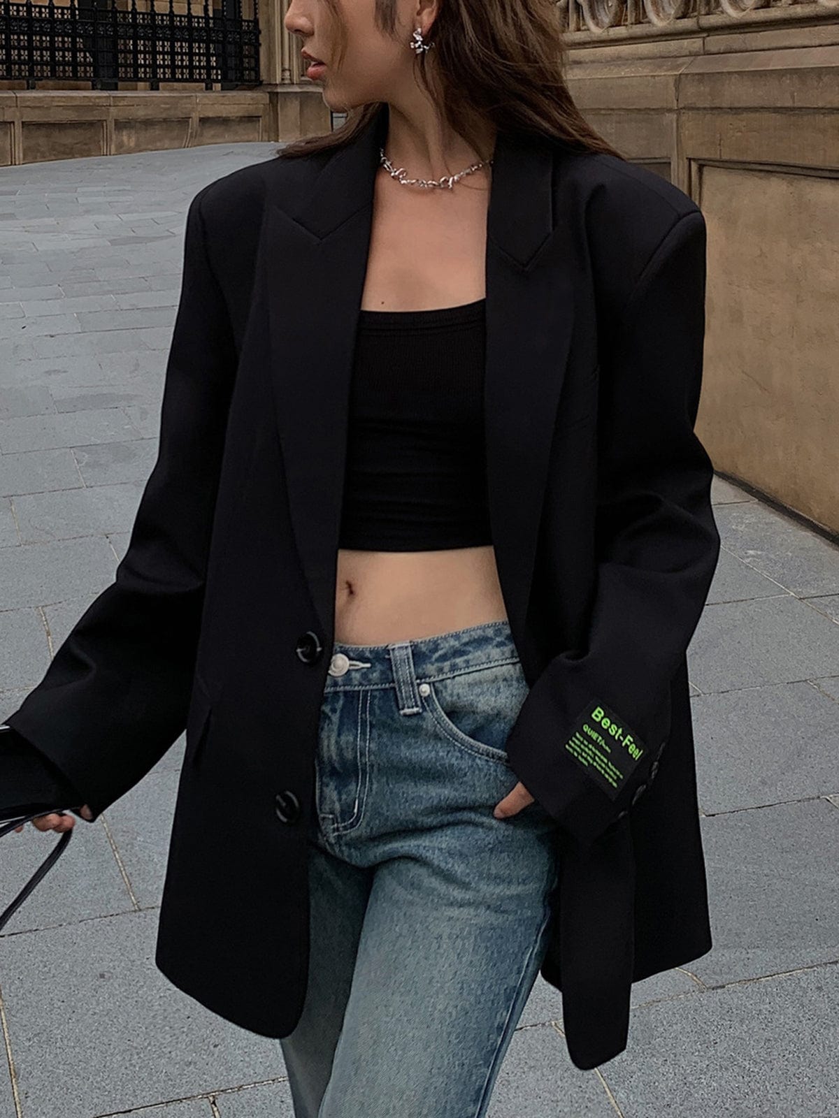 Trendy Oversized Blazer for Modern Minimalist Style