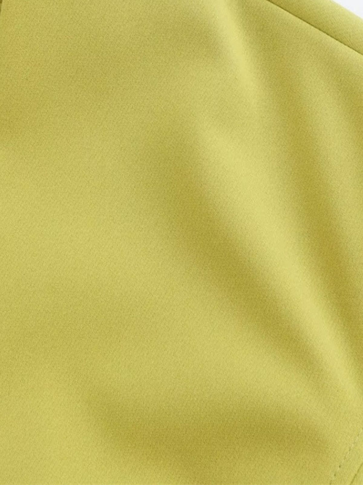 Cropped V-Neck Blazer with Slim Belt for Women