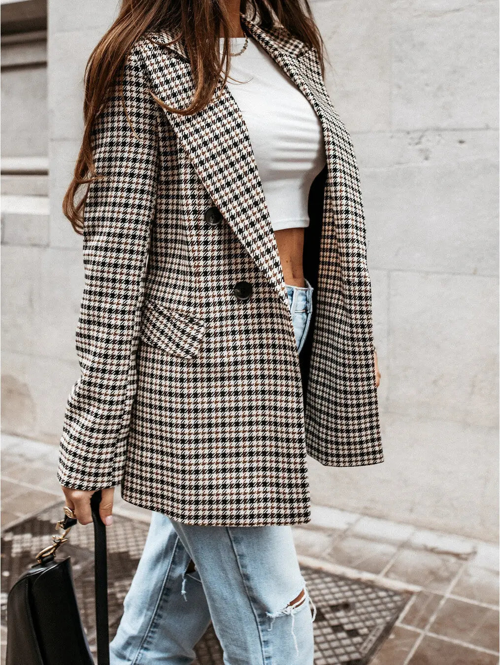 Checked Blazer for Women