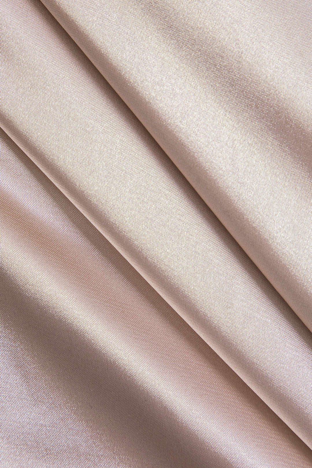 Asymmetrical One-Shoulder Satin Blouse with Balloon Sleeves