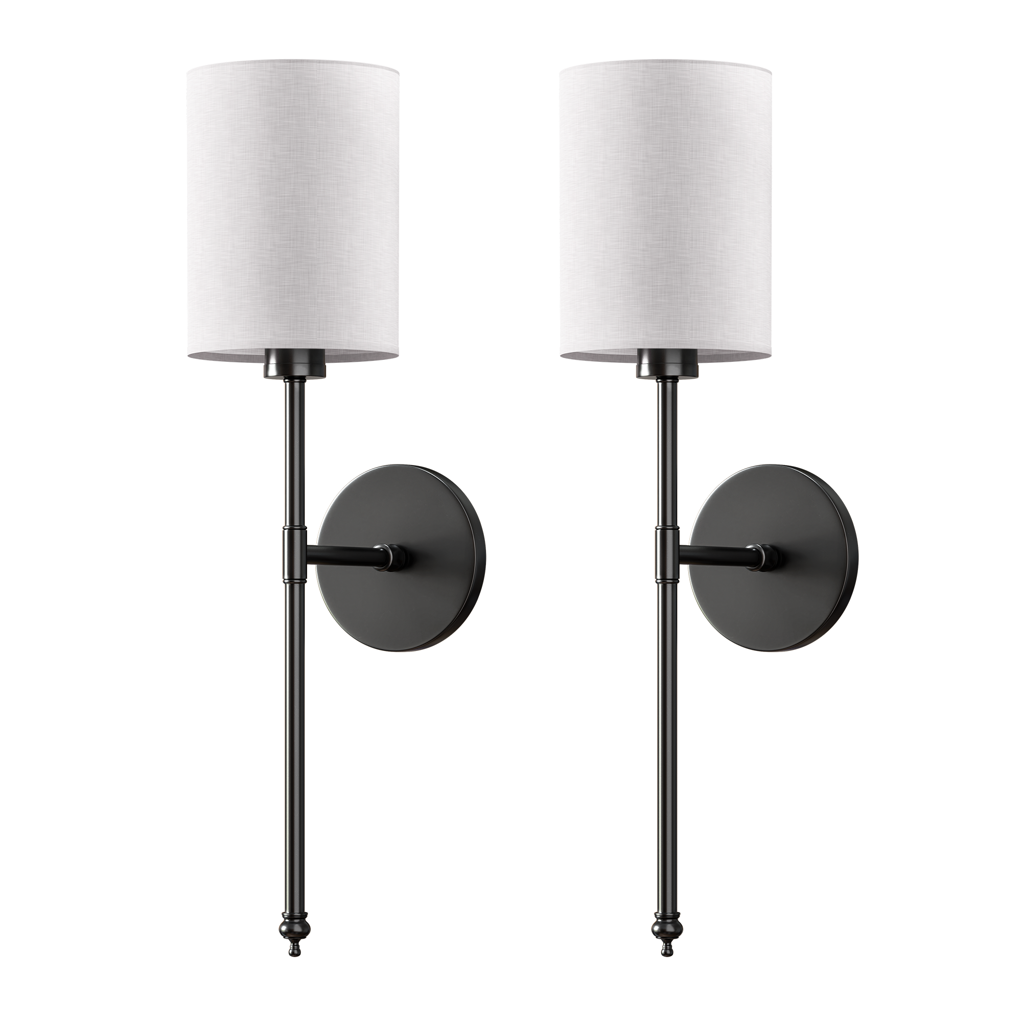 Rechargeable Cylindrical Wall Sconces | Set of 2 Wireless Wall Lights