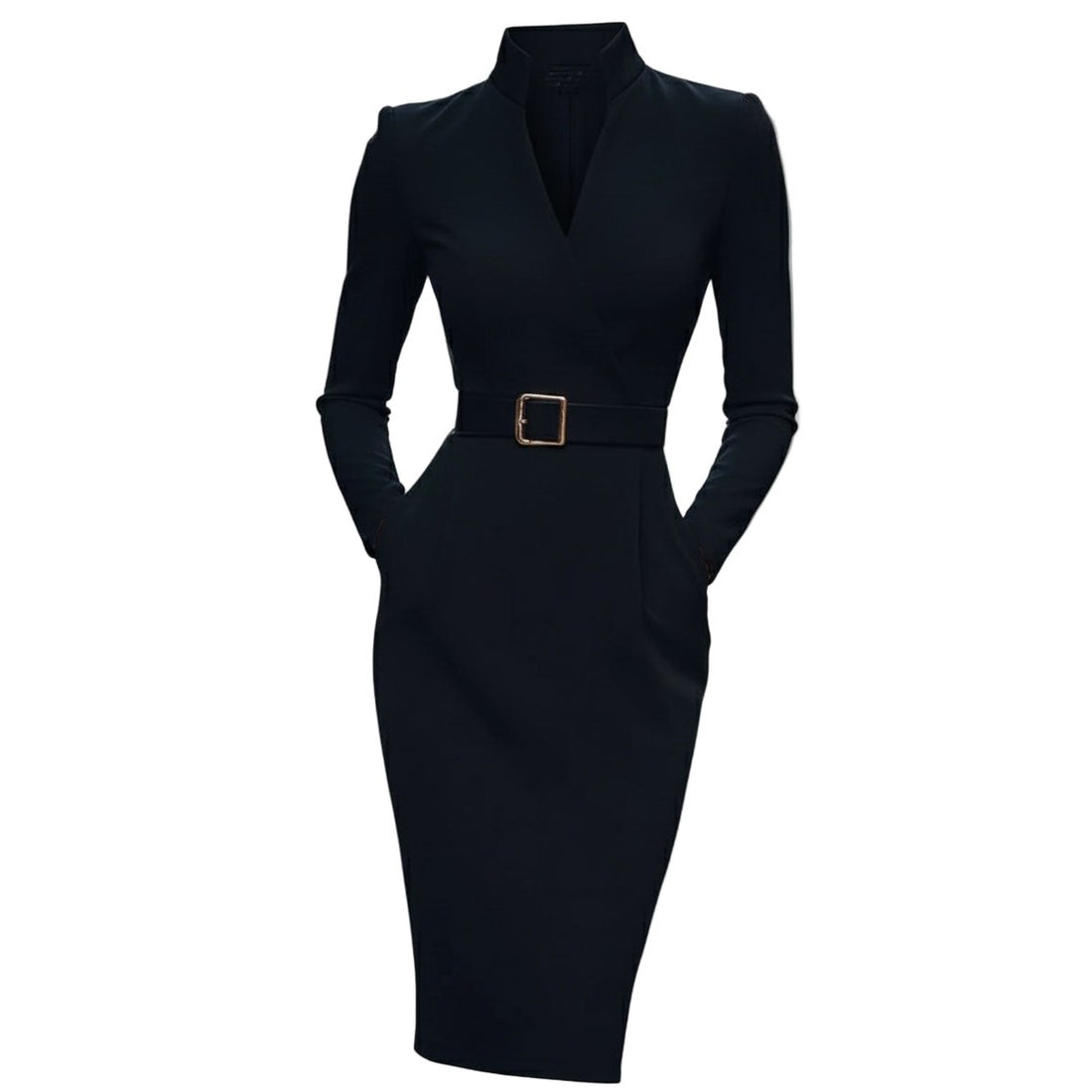 Women’s Belted Midi Dress