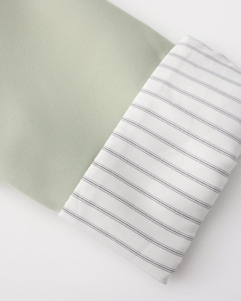 Double-Breasted Oversized Green Blazer