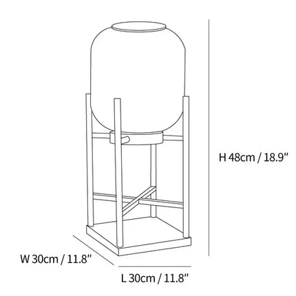 Solar floor lamp lantern for outdoors