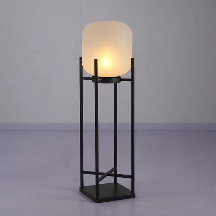 Solar floor lamp lantern for outdoors