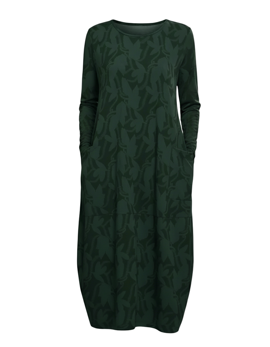 Women’s Winter Wool Blend Dress – Long Sleeve