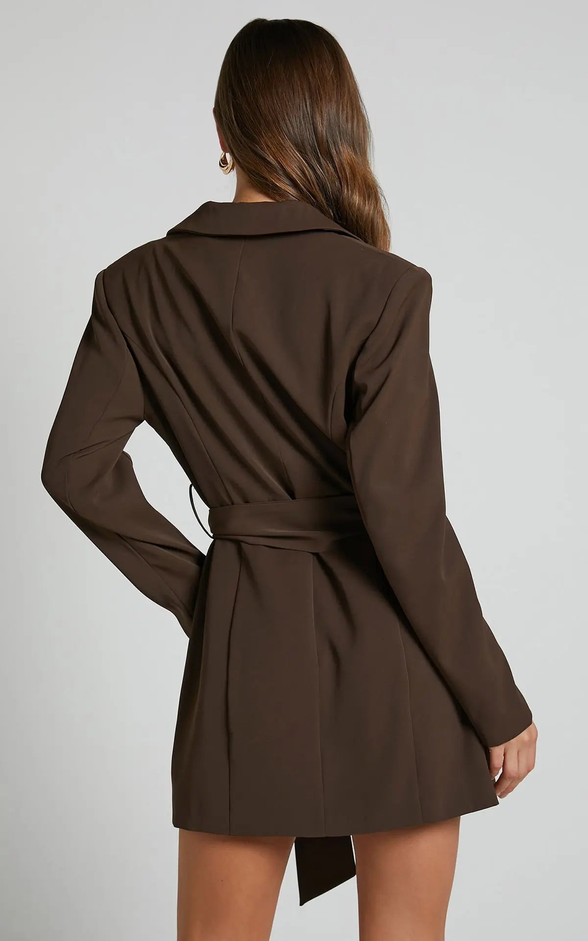 Blazer Dress with Belt for Women