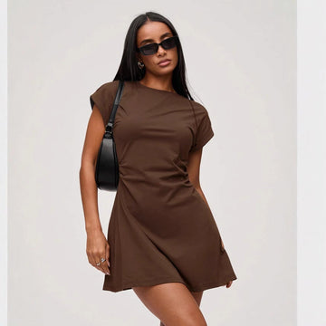 Casual Minimalist T-Shirt Dress for Women