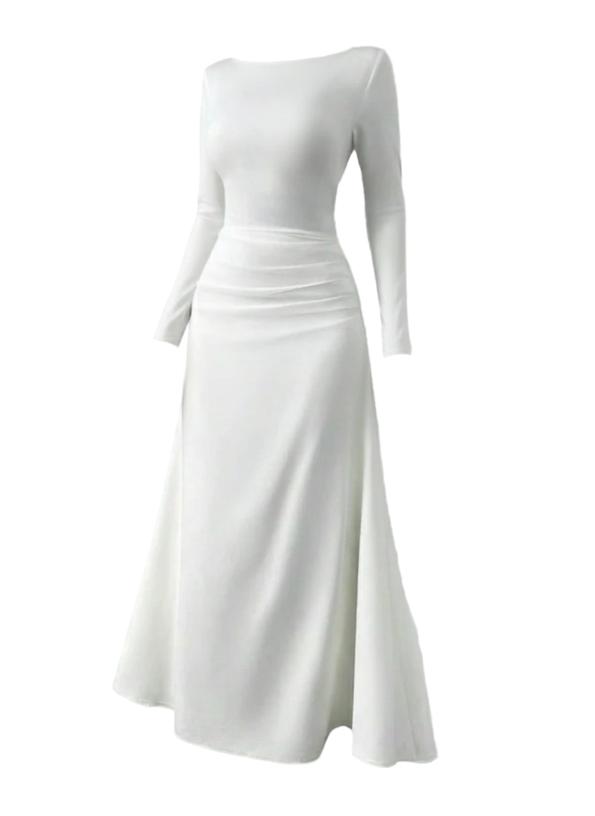 Women’s Pastel Blue Dress with Sleeve Detail
