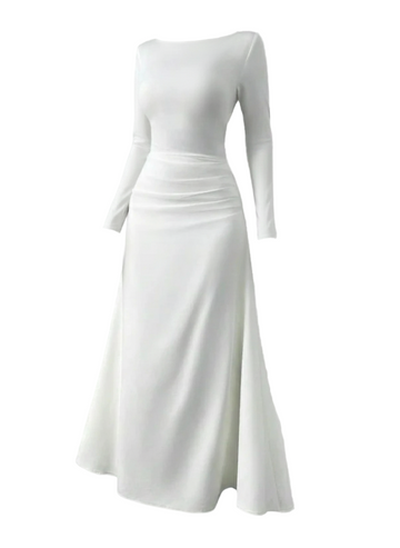 Women’s Pastel Blue Dress with Sleeve Detail