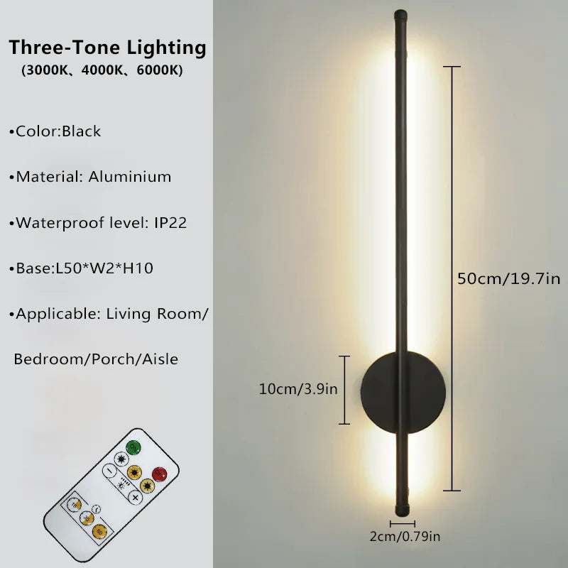 Rechargeable Magnetic Wall Lamp | Dimmable LED Light, No Wiring