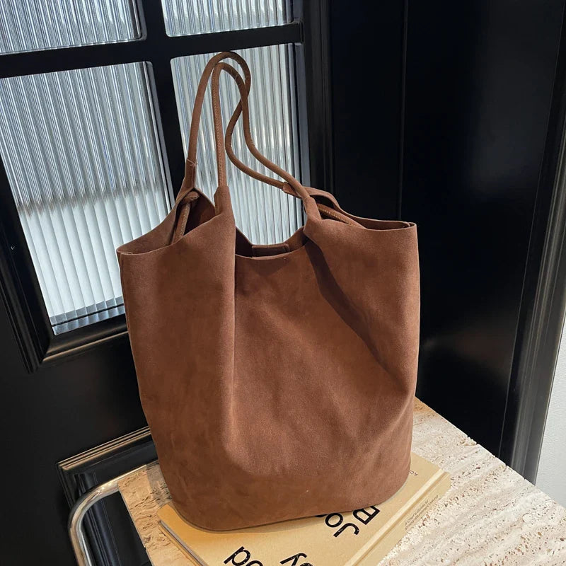 Sophia - Premium Suede Tote Bag