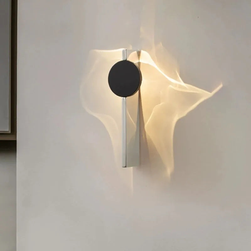 Modern LED Wall Light - Rotatable Corrugated Stainless Steel Sconce