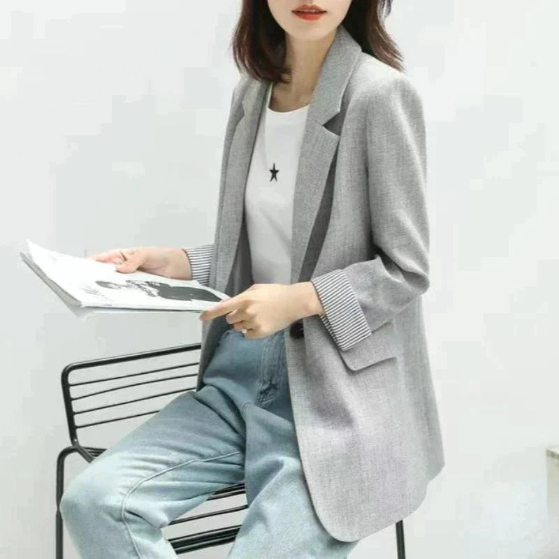 Notched Lapel Women's Blazer