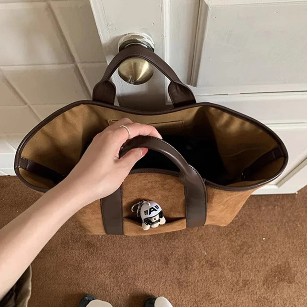 Isabella - Oversized Suede Tote Bag